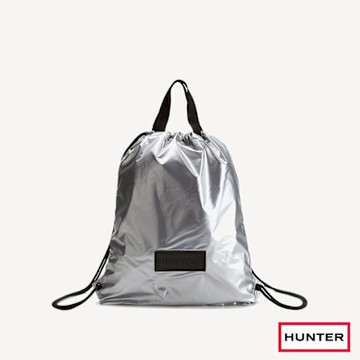 HUNTER - Travel輕量抽繩束口後背包-亮銀