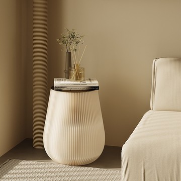 十八紙｜鼓浪邊几-白色A款48cm高