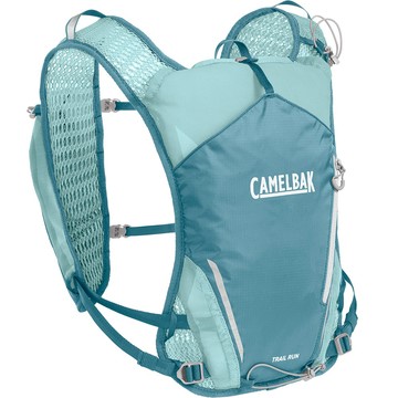 【墾趣】CAMELBAK Trail Run 7 越野水袋背心(附0.5L軟水瓶2個) 淺海藍