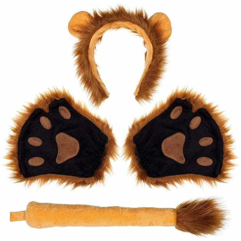 ☆オンラインストア売れ済☆ ライオン コスプレ ケモ耳 尻尾