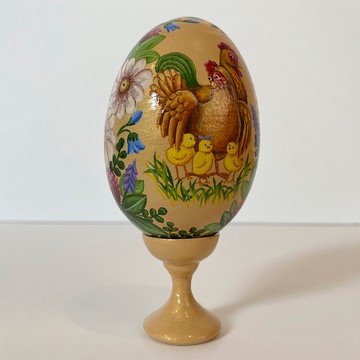 蛋花園，木質室內裝飾，金色，家庭主題，花卉，動物