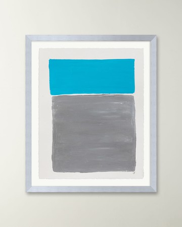 "Platinum Sky 2" Framed Acrylic Painting by Deborah Fine