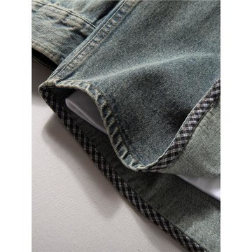 牛仔襯衫外套男士長袖2025秋季新款美式復古砂洗潮流百搭工裝襯衣