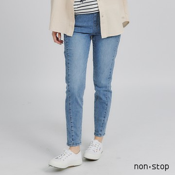 non-stop 經典修身刷色九分牛仔褲-3色
