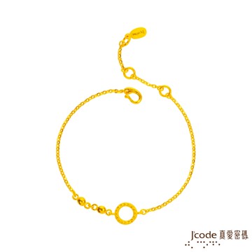 J code真愛密碼金飾 夢中情緣黃金手鍊