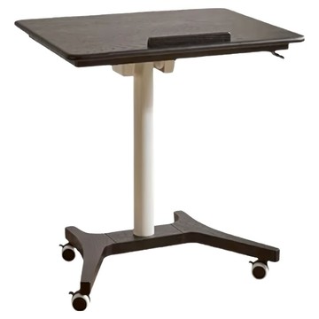 A&R 北歐輕奢實木可移動升降邊桌  夜海黑