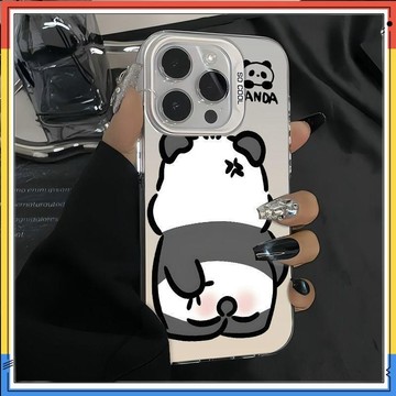 台灣出貨.熊貓抓屁適用蘋果16/15promax手機殼iPhone14/13/12/11防摔xr新款