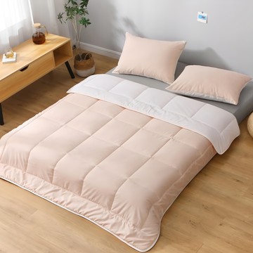 comet Home Basic系列 雙色薄被  米色 + 象牙色  Q(180 x 210cm)