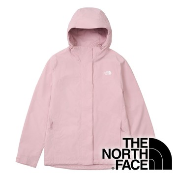 【THE NORTH FACE 美國】DRYVENT女連帽防水外套『玫瑰粉』NF0A8DX8 戶外 露營 登山 健行 休閒 時尚 出國 旅遊 防潑水 外套