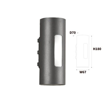 18CM戶外光效壁燈 L10-50-0832