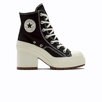 CONVERSE Chuck 70 De Luxe Heel 帆布鞋 增高 男女鞋 黑-A05347C