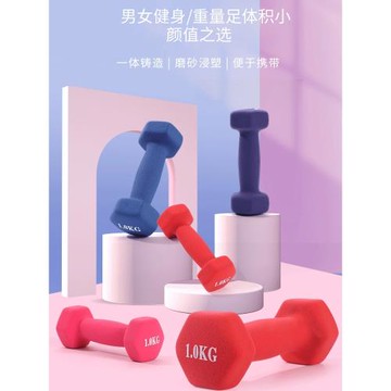 芮亞啞鈴女士健身家用器材瑜伽練臂肌小啞鈴力量訓練純鐵套裝組合