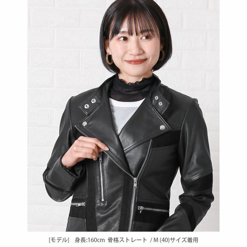 レザージャケット ダブルライダース シングルライダース レディース 革 