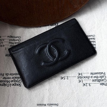 Chanel 香奈兒 Caviar 荔枝皮錢包