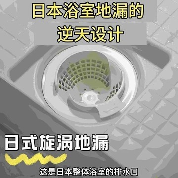 🔥桃園出貨🔥日式旋渦地漏浴室頭髮收集器廚房衛生間下水道旋轉防蟲防堵過濾網