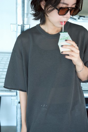 冰島質感線織寬鬆TEE -  現貨