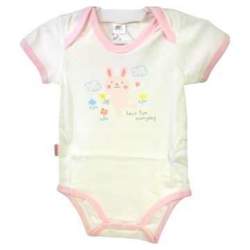 vivibaby 荳荳兔短袖  90cm  白色