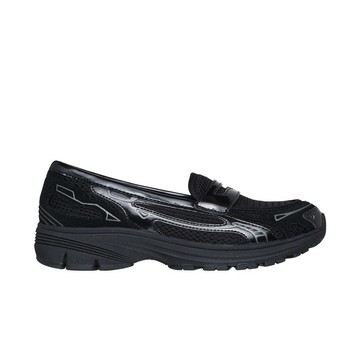 Kixpress-Skechers 思克威爾 Var-City 女 休閒鞋 樂福鞋 Y2K 舒適 穿搭 黑 [159305BBK]