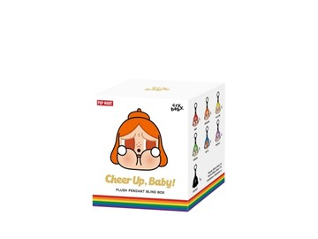 POPMART 泡泡瑪特 CRYBABY CHEER UP BABY 彩虹大頭 毛絨掛件 哭娃 盲盒 公仔