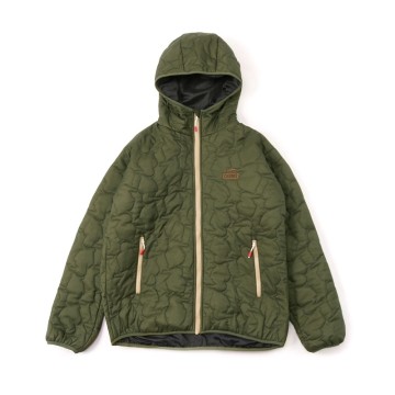 CHUMS Booby Stitch Light Padded Hoodie女化纖外套卡其綠CH141318M022