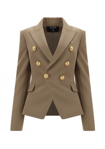 Balmain - Blazer Jacket - Womens - Brown