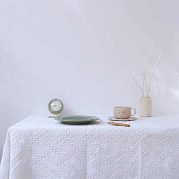 桌布ins風白色拍照高級感宿舍化妝臺茶幾防塵蓋布甜品臺布置桌墊