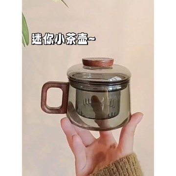 迷你養生茶壺200ml茶壺一人用罐罐泡茶杯高硼硅玻璃茶水分離家用