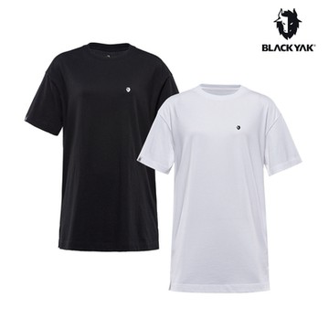 BLACKYAK 韓國 女 GREENYAK長版短袖上衣[白色/黑色]春夏 戶外登山運動休閒上衣 BYCB1WC503