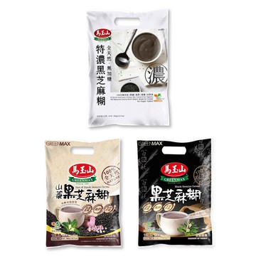 【蝦皮直營】馬玉山 黑芝麻糊/山藥黑芝麻糊/全天然無加糖特濃黑芝麻糊(30gx12入) 100%全天然 高纖高鈣