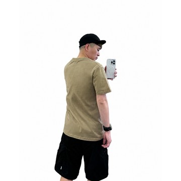 『老爺有喜』重磅UPF50+超高防護係數素色短Ｔ恤-駝