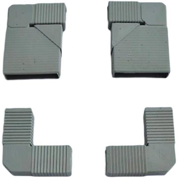 櫥櫃門晶鋼門配件 角碼 隱形內角碼 直角塑料連接件 拐角門扣竈臺門配