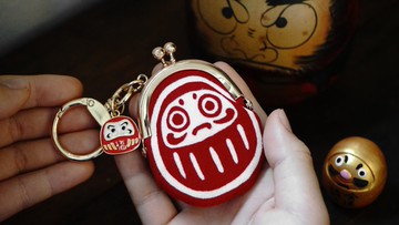 第二彈/達摩さん鑰匙圈迷你小口金包(附吊飾)