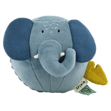 比利時 trixie 動物造型搖鈴布球 逗趣小象  藍色  1個