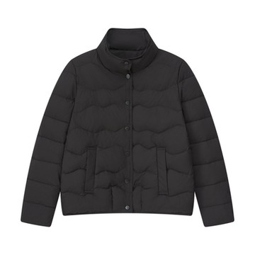 [米蘭精品] 真羽絨90%鴨絨羽絨外套羽絨衣夾克-保暖輕薄尼龍輕暖短款女外套4色74iq55