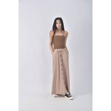 (XS（含）以下) 2 two day質感收腰棕色綁帶洋裝二手衣