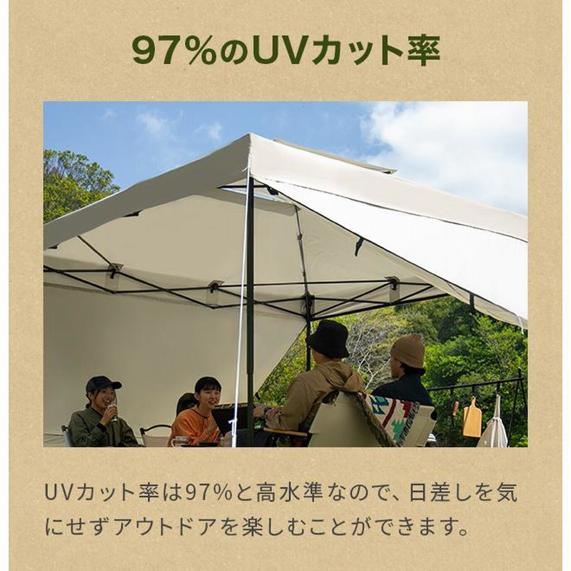 新品 テント タープテント ワンタッチ 日よけ キャンプ アウトドア3m