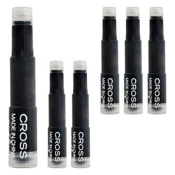 CROSS 高仕 墨水卡管 黑色 8921  6支