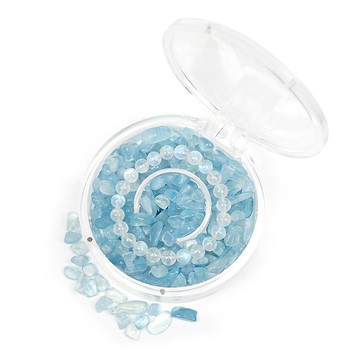 【正佳珠寶】海藍寶 消磁淨化水晶圓盒 水晶消磁盒