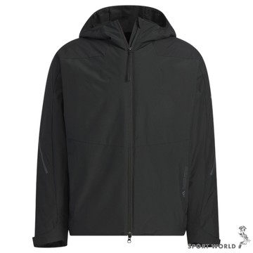 【下殺】Adidas 連帽外套 男裝 保暖 寬鬆 反光 黑【運動世界】JZ8413