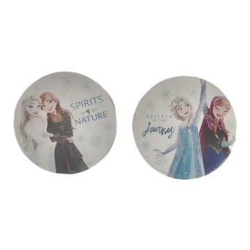 收納王妃 公主珪藻土杯墊 圓 2件組  10 x 10 x 0.9cm  雪花艾莎 + 安娜 多色  1組