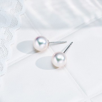 Akoya 18K金 耳釘款耳環