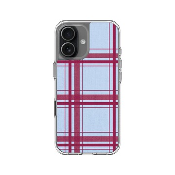 iPhone 17 Clear Case（相機按鈕） 透明 - Pattern Play - 高地格紋