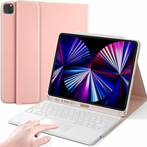 Earto for iPad Pro 12.9 キーボード ケース 第6 3世代対応 タッチパッド付き Blue