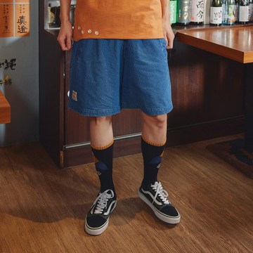 江戶勝｜男裝｜大寬版休閒短褲