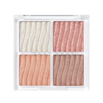 WAKEMAKE 唯可魅  四色立體小臉高光盤- 01暖色