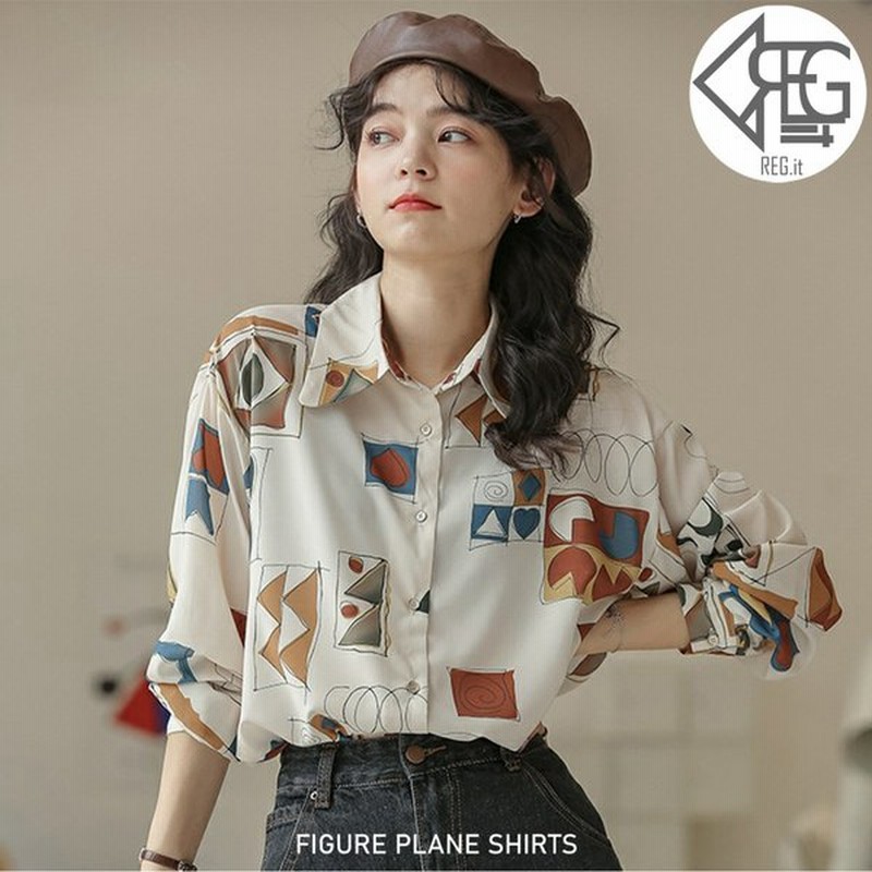 Regit フィギュアシフォンブラウス 韓国 ファッション 服 シャツ 通勤 Ol かわいい 代30代 柄入り ブラウス 着回し おしゃれ プチプラ 通販 Lineポイント最大0 5 Get Lineショッピング