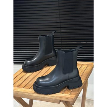 小個子增高6cm真皮煙管靴女秋冬加絨女靴子保暖套筒棉靴彈力短靴