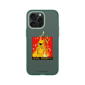 iPhone 15 Pro Max Clear 憂墨綠 - 瑞克和莫蒂 Rick and Morty - 邪惡莫蒂