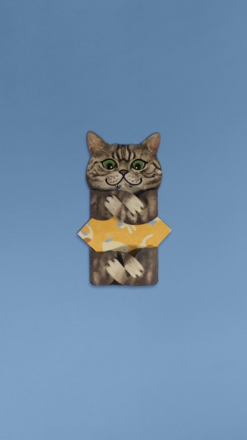 Meowmentos PawMark 心意咭 - Classic Tabby Cat (黃色) #9