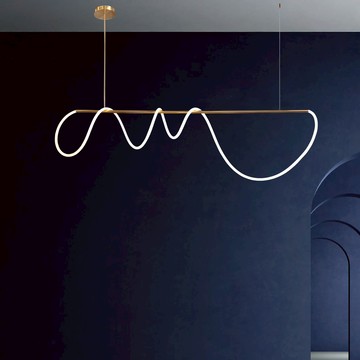 LED 60W 3000K 軟矽膠造型藝術吊燈 F107-18-80611